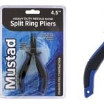 Mustad 4.5 Inch Heavy Duty Needle Nose Split Ring Pliers - Stainless Steel