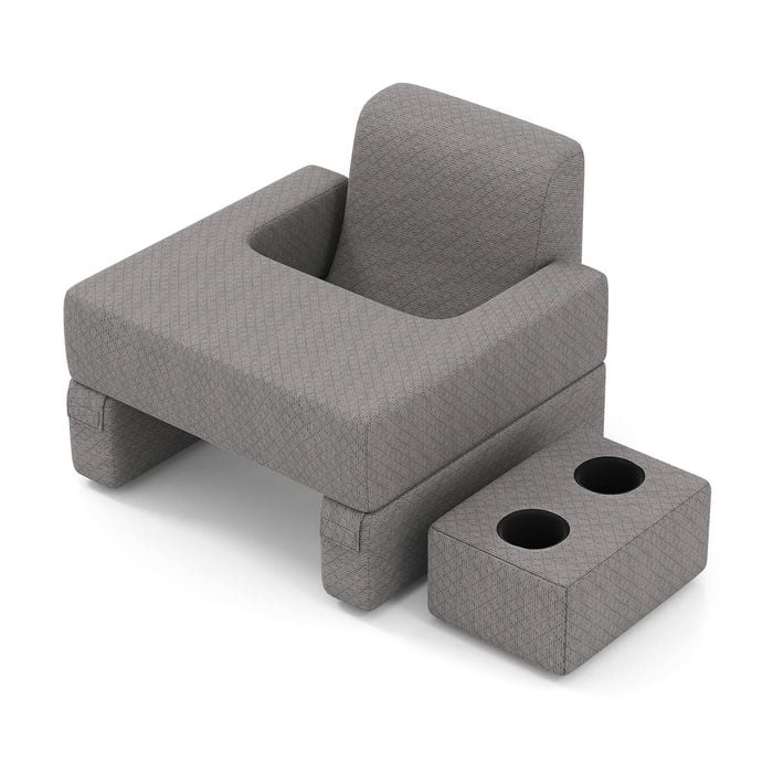 Costway 3pcs Reading Pillow Set Body Cushion Wedge Pillow Bed Couch
