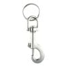 Taskmaster 81 x 12mm Nickel Plated Snap Hook with Key Ring - 4 Pack