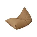 Tan Triangle Beanbag Chair - for Adults, Children & Teenagers - Washed Canvas - for Indoor Use