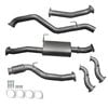 Ignite Exhausts Turbo Back For Isuzu Rc D-max 3l 3" No Cat With Muffler Raw Aluminised Steel