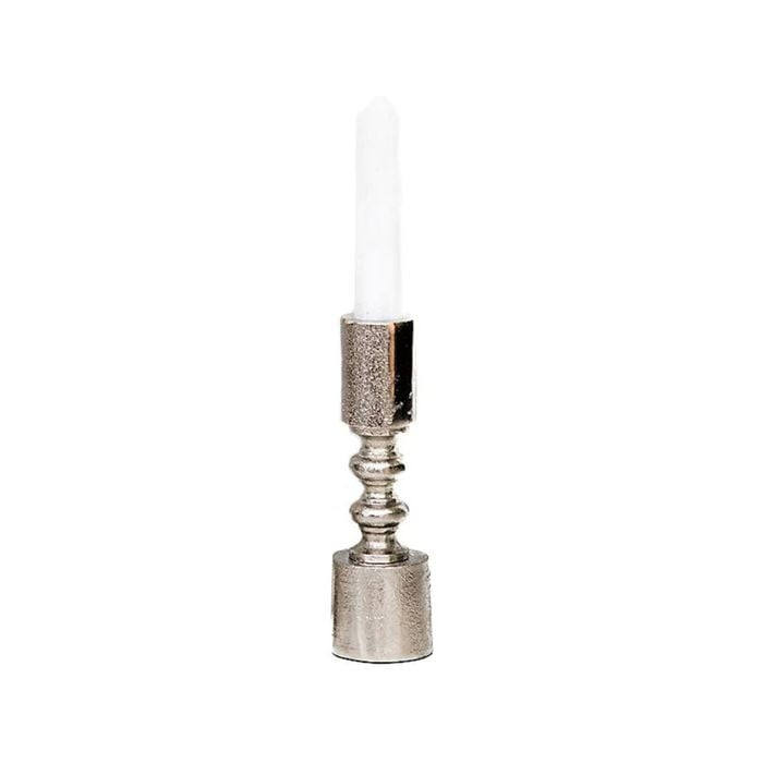 Ssh Collection Ripple 16. 5cm Single Candle Stand - Nickel