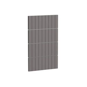 Kaboodle 450mm Smoked Grey V-Groove 4 Drawer Panels