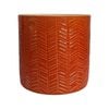 Borralheira 180mm Orange Herringbone Indoor Plant Pot