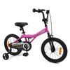Costway 40cm Kid Bike Bicycle Training Wheel Adjustable Bell Pink