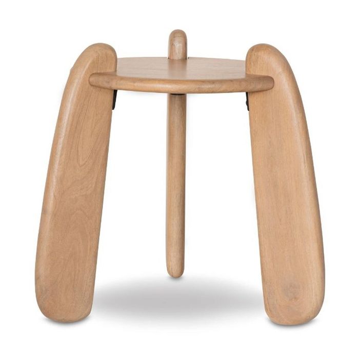 Bowen Indoor Round Timber Side Table