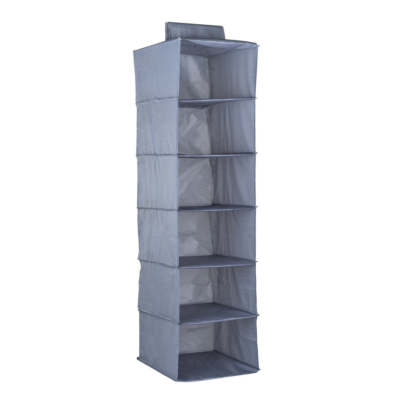 All Set Grey 6 Shelf Wardrobe Hanging Organiser Bunnings Australia