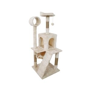 Furtastic 135cm Cat Tree Scratching Post - Beige