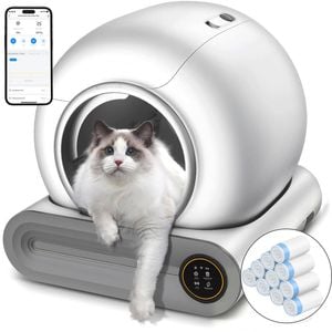 Advwin Self Cleaning Cat Litter Box + 150 Count Cat Litter Box Liners