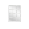 Elegant Collections White Hampton's Medium Rectangle Mirror 95x130CM