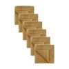 6PK Bambury Elvire 600gsm Soft Absorbent Cotton Face Washer 33x33cm Brown
