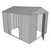 Build-a-Shed 2.3 x 3.0 x 2.3m Front Gable Double Sliding Side Door Shed - Zinc