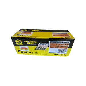 Building King 65 x 2.87mm Round Head Galvanised Collated Nails - 1000 Pack