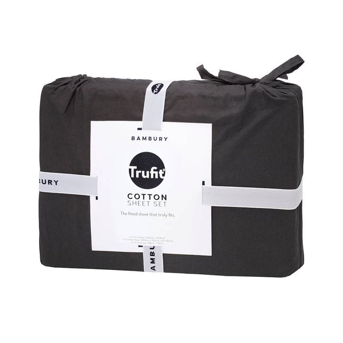 Bambury Tru Fit Sheet Set - Charcoal