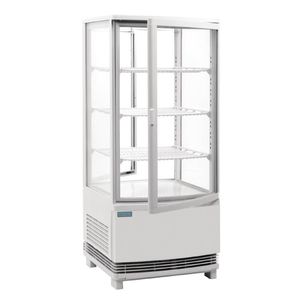 Polar C-series Energy Efficient Curved Door Display Fridge White - 86ltr - Cx576-a