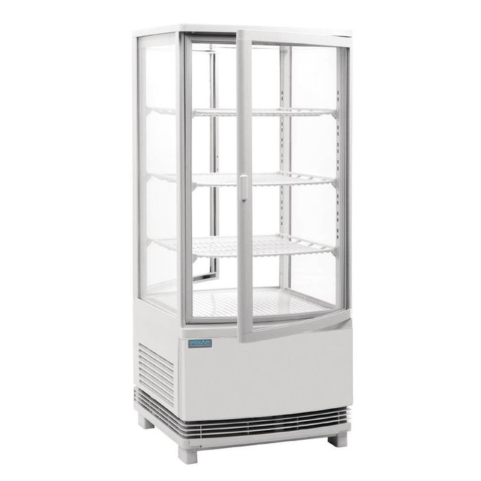 Polar C-Series Energy Efficient Curved Door Display Fridge White - 86Ltr - CX576-A