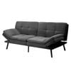 Oikiture 3 Seater Sofa Bed Lounge Couch Convertible Couch Fabric Grey