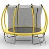 Advwin 10FT Recreational Trampoline Outdoor for Kids w/Safety Enclosure Net, Ladder, Max Limit 150 kg，Yellow