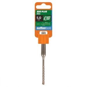 Sutton Tools 5.0 x 110mm 4 Cut SDS Plus Masonry Drill Bit
