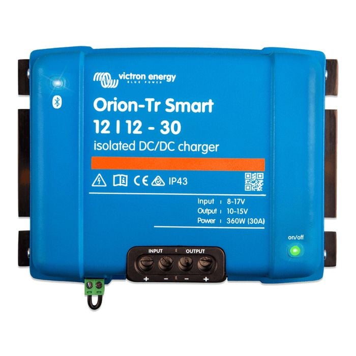 Victron 12V to 12V Orion-Tr Smart 12/12-30A Isolated DC-DC Charger - Off-Grid | IP43 | DC