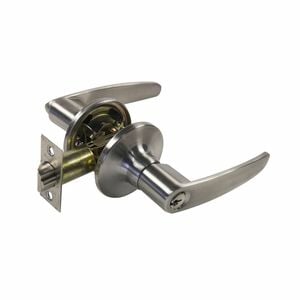 Ikonic 54mm Satin Nickel Plate Entrance Leverset