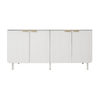 Foret Sideboard Storage Shelf Cabinet Kitchen Buffet Hallway High Gloss 4 Door