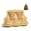 Catzon 3D Christmas Tree Ice Cube Trays Great for Chocolate Cake-Yellow