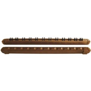 Formula Sports 12 Cues Stick Clip Wall Rack Storage Billiard/Pool Accessory Oak