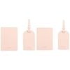 2PK Kate Hill Passport Holder Wallet & Adjustable ID Luggage Tag Gift Set Blush