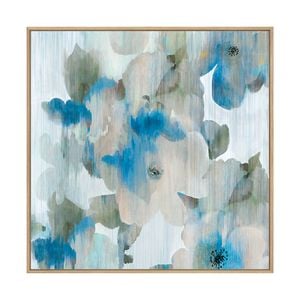 Artey | Forget Me Not I - Framed Canvas - Natural Frame - 50 x 50cm