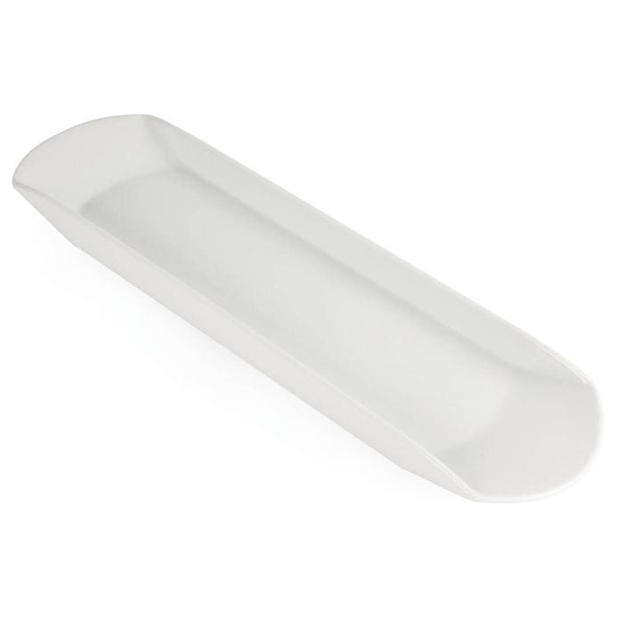 Olympia Gondola Platter Whiteware Porcelain White 560 X 150mm Commercial Catering Tableware
