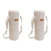 2PK LVD Milo Insulated 750ml Wine Bottle Cooler Storage Bag 12x33cm Natural