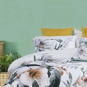 Bianca Chiquita Textured Cotton White Quilt Cover Set - King