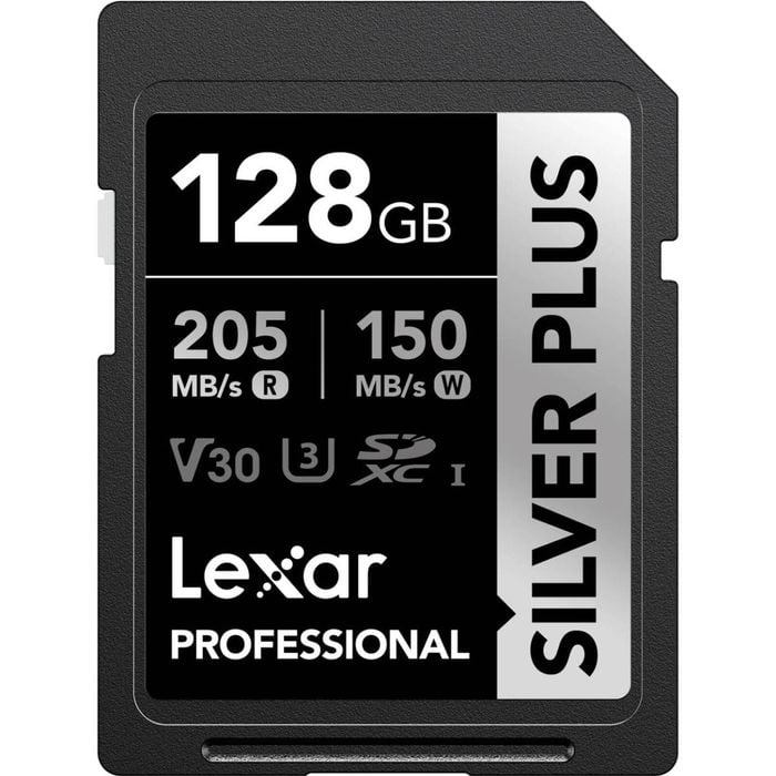 Lexar Professional Silver Plus Sdxc Card - 128gb