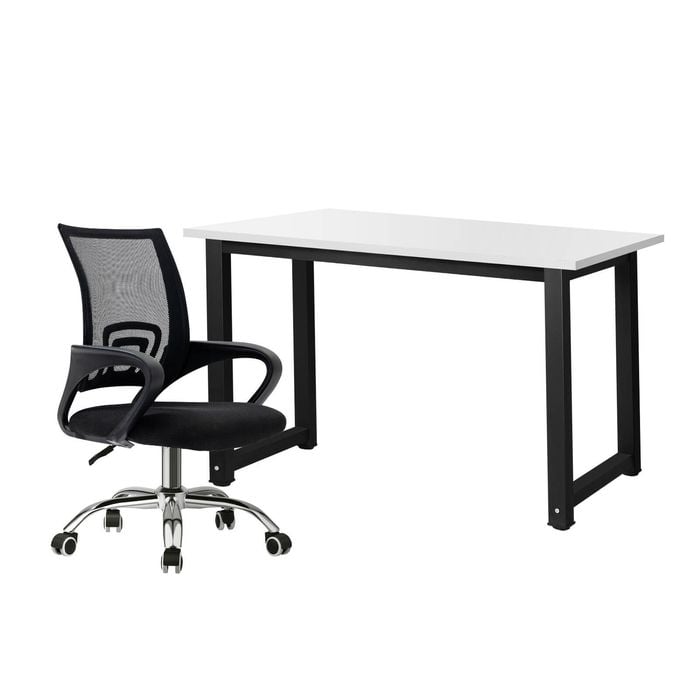 Oikiture Home Office Desk and Chair Set