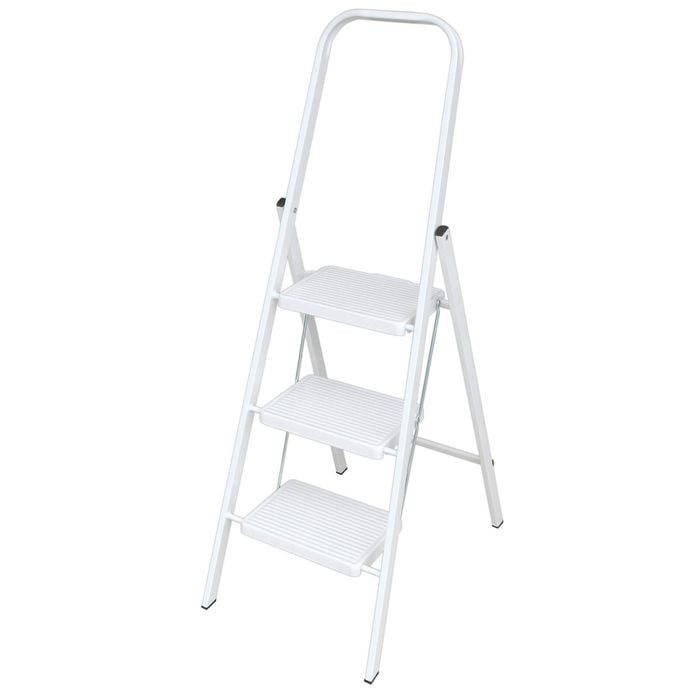 Syneco 100kg 3 Step Domestic Steel Folding Ladder