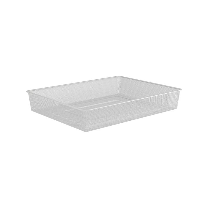 Flexi Storage Home Solutions White 1 Runner Mesh Basket