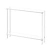 MIUZ Acrylic Console Table - Transparent, Space-Saving Accent for Any Room