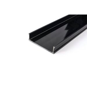 Grates 2 Go 1500mm Black Modular Shower Drain Base Channel