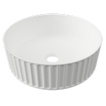 New England Joinery 365mm White Gloss Allure Flute Basin