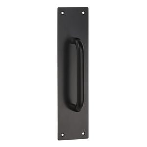 Lemaar 300mm x 75mm Black D-Pull Plate DDA