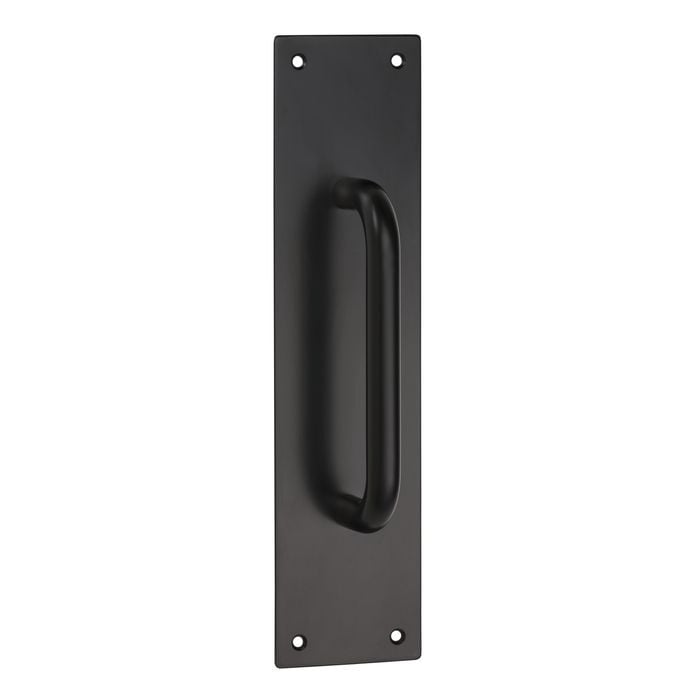 Lemaar 300mm x 75mm Black D-Pull Plate DDA