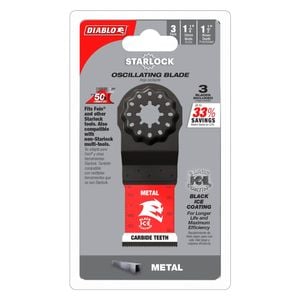 Diablo 32mm Starlock Carbide Multi-Tool Blades for Metal - 3 Pack
