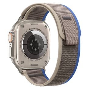 Trail Loop Watch Band Strap - For Apple iWatch 38mm 40mm 41mm [42mm Series 10] (Blue & Gray)