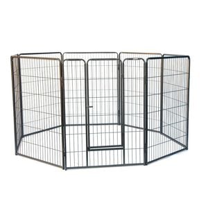 8 Panels Galvanised Pen Run for Dog Chicken Chook Rabbit Cat 100cm
