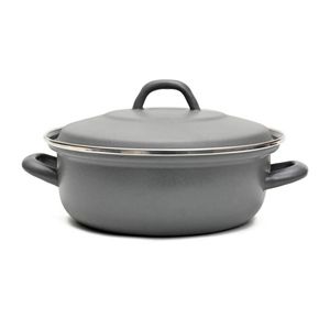 Classica 22cm Heavy Gauge Casserole w/ Lid Blue Grey Kitchen