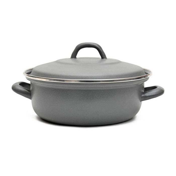 Classica 22cm Heavy Gauge Casserole w/ Lid Blue Grey Kitchen