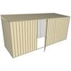 Build-a-Shed 1.5 x 4.5 x 2m Single Hinged Side Door Skillion Shed - Cream