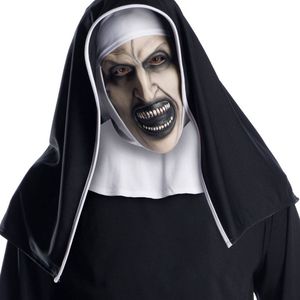 The Nun Vinyl 3/4 Mask With Headpiece Adult Halloween Costume Officially Licensed Black