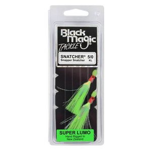 Black Magic Snapper Snatcher With 5/0 KL Fishing Hook Super Lumo